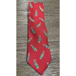 Hathaway Men's Golf‎ Tie 100% Silk Necktie novelty golf bag